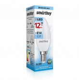 Лампа светодиодная Smartbuy LED C37-12W/4000/E14